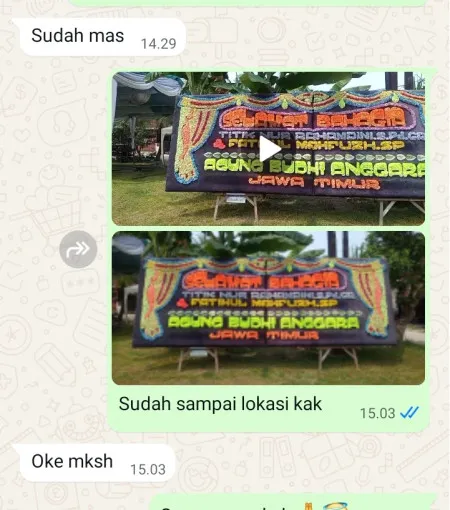 Pengiriman Papan Bunga Tanjungkerta Kroya